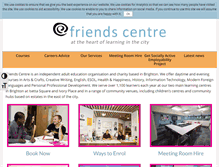 Tablet Screenshot of friendscentre.org